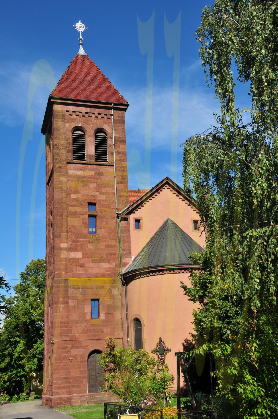 Turmansicht der Josefkirche in 79211 Denzlingen
